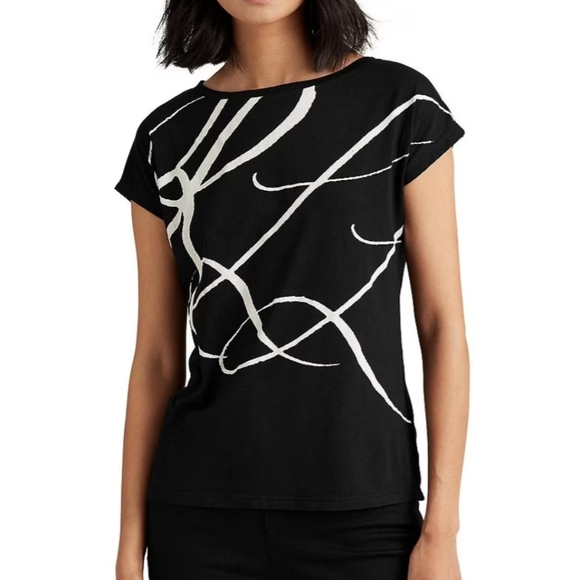 LAUREN Ralph Lauren "RLL" Logo Script✒️ Top - NWT - Picture 11 of 11